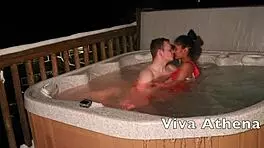 Slutty Asian Teen 18+ Seduces Photographer in Jacuzzi
