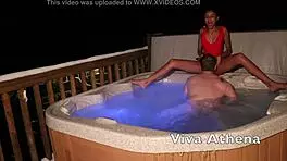 Slutty Asian Teen 18+ Seduces Photographer in Jacuzzi