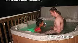 Slutty Asian Teen 18+ Seduces Photographer in Jacuzzi