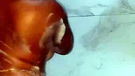 Stepmother Katy Katie's Hot Shower Shows Soft Jiggly Booty and Big Tits