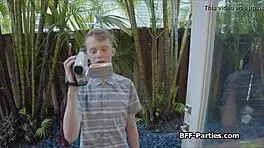 Besties busted stealing and sharing dick on black friday