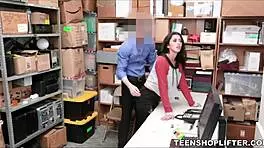 Horny Cop Makes Desperate Deal With Caught Teen Shoplifter