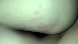 Bad Santa fucks Asian amateur bent over for rough creampie.