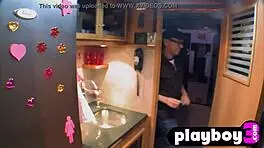 Lauren and friends striptease then pose naked.