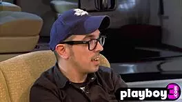 Lauren and friends striptease then pose naked.