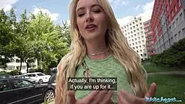 Public agent, you hot young 18+ blonde craving strangers' big cocks for outdoor cowgirl hardcore and cum in mouth?