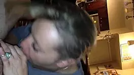 Tinder babe sucks cock in POV