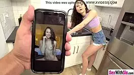 Liz Jordan Cleans Stepbro's Big Cock