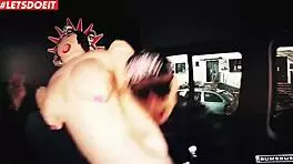 Hey, German big ass teen Kim Davis craves hard anal in Bums-Bus!