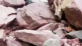 Estefii the petite teen prostitute gives sloppy blowjob and gets fucked outdoors in mountain public spot