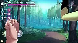 Forest fairy in anime hentai missionary sex with big tits and beautiful emotions