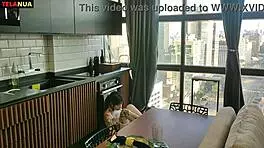 Teen Brazilian Meets Big Latino Cock in Casting