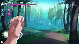 Forest fairy in anime hentai missionary sex with big tits and beautiful emotions