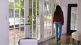 Lesbian Milf Uses Strapon On Teen Babe