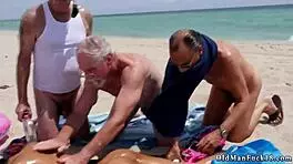 Old MILF Fucks Young Latina Hottie!