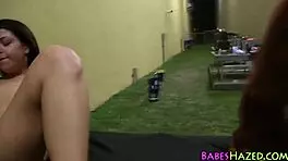 Teen 18+ Lesbians Feel Intense Pleasure During Party Oral and Fingering Sessions with Amateurs