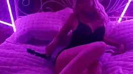 i watched this beautiful girl erotically movin on the bed, her tits and ass so cute and blonde