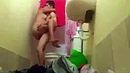 found my sister-in-law watching porn in the bathroom and we ended up together