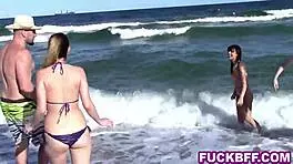 i shared a huge cock with spring break teens after the beach