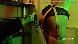 I love being tied up in lingerie, submitting to Azukat and Mario's domination and cumshot