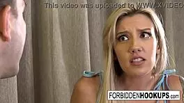 Horny guy encounters wife's sister in intimate moment.