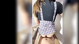 follando con estudiante mexicana linda en el patio del colegio