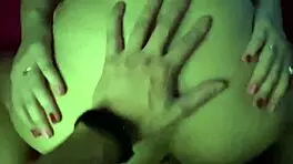 Teen girlfriend sucking friend while husband fucks her doggy style