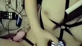 i got to play wit her hot tweaker boddy in lingeree, shes such a slut