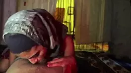 Sloppy first-time blowjob in Afghan whorehouse, wow! 😲