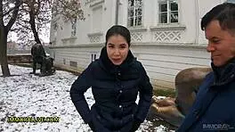 Oh Wow! Pregnant Stepdaughter Takes Out Her Competition With Monster Cock On Christmas!