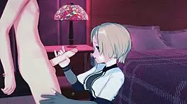 in the bedroom, naughty sara gets caught naked and banged hard by a pervert boy