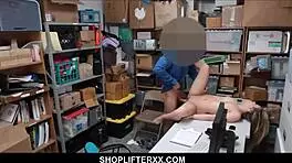 blonde teen alyssa cole gets punished with hard fucking for shoplifting