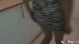 i destroyed brunette iris's pussy with my biggest cock ever