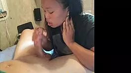 Asian CFNM Deepthroats with Cum Play and Sperm Swallow