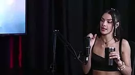 Debora Andrade In Sheer Red Lingerie