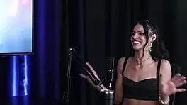 Debora Andrade In Sheer Red Lingerie