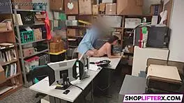 Burglar Caught and Punished with Intense Blowjob on Monster Cock