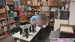 Burglar Caught and Punished with Intense Blowjob on Monster Cock