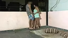 friend's son visits terrace quietly