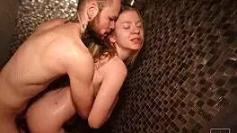 gorgeous neighbor fucked while husband at work