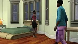 Shy Stepson Creampies Ebony Stepmom After Catching Him Masturbating In Front Of The Computer