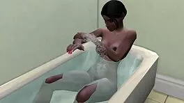 Shy Stepson Creampies Ebony Stepmom After Catching Him Masturbating In Front Of The Computer