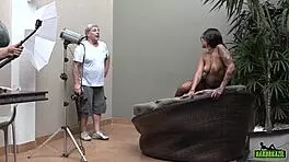 Amanda Souza's Wild Photo Shoot with Big Cocks!