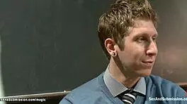 Professor ties teen for deepthroat fucking 😈