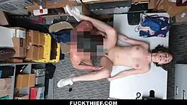 teen caught shoving high end merchandise into her clothing - fuckthief in garage