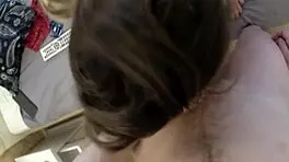 Pov blowjob and intense sex with shy russian tattooed skinny teen 18+ in red lingerie