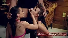 Aidra and Kharlie, rough office gangbang?