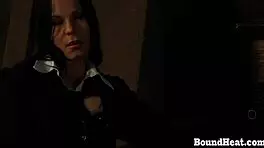 busty big ass lesbian slave gets whipped hard by merciless mistress