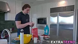 tiny pretty brunette madi collins gets pussy ravaged doggystyle