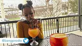 Raven bathes while using a dildo on her pussy. She vibrates her clit and swallows the toy in anal play.